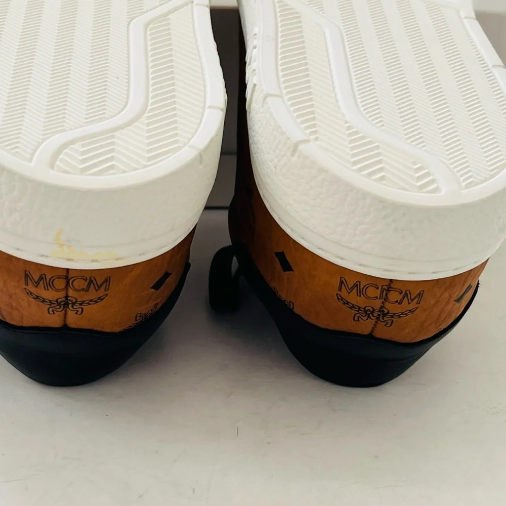 NWOB MCM women's sneakers in luggage tan 38